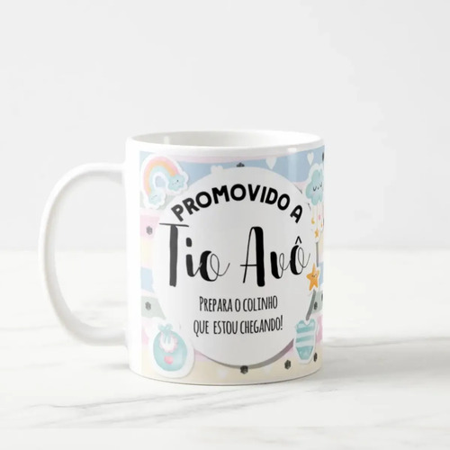 Caneca Presente Gravidez para Tio Avô Tivô Familia Cresceu