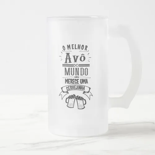Copo Personalizada Chopp Cerveja Presente a Melhor Avó