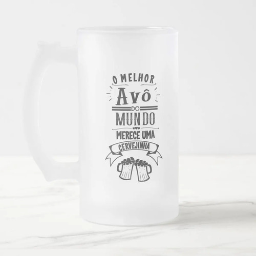Copo Personalizada Chopp Cerveja Presente a Melhor Avó