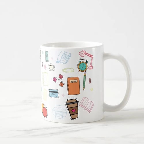 Caneca Presente para Secretaria Nome e Avatar Personalizado