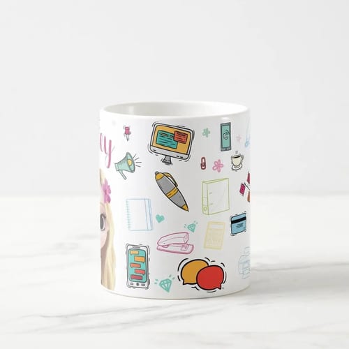 Caneca Presente para Secretaria Nome e Avatar Personalizado