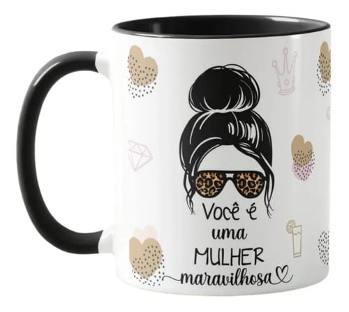 Caneca Presente Feminino Você É Uma Mulher Maravilhosa - Outros (Mulher Maravilhosa)