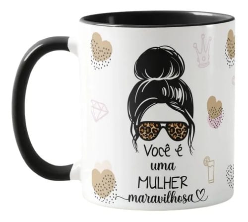 Caneca Presente Feminino Você É Uma Mulher Maravilhosa - Outros (Mulher Maravilhosa)