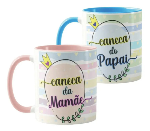 Conjunto Canecas Presente Para Papai E Mamãe