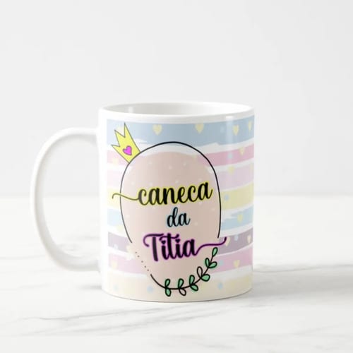 Conjunto 2 Canecas Personalizada Presente para Titia e Titio