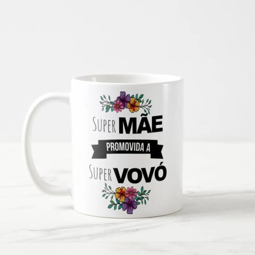 Caneca Personalizada Anúncio de Gravidez - Promovida a Vovó