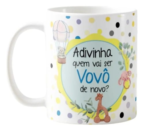 Caneca Presente Revelação Adivinha Quem Vai Ser Vovô De Novo - Família (Avô)