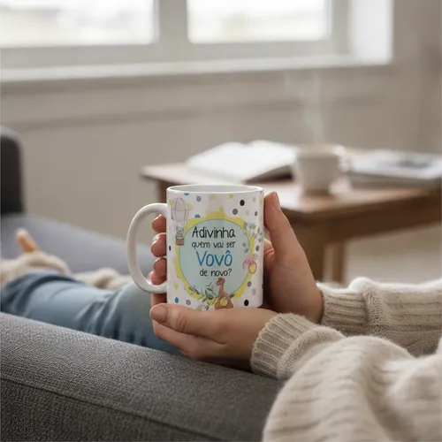 Caneca Presente Revelação Adivinha Quem Vai Ser Vovô De Novo
