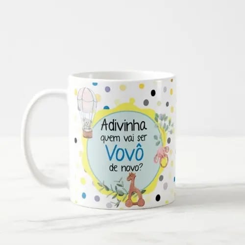 Caneca Presente Revelação Adivinha Quem Vai Ser Vovô De Novo