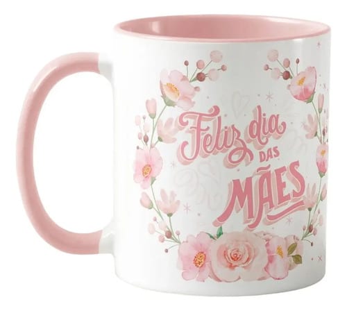Caneca Personalizada Mãe Presente Mulher Feliz Dia das Mães - Família (Mãe)