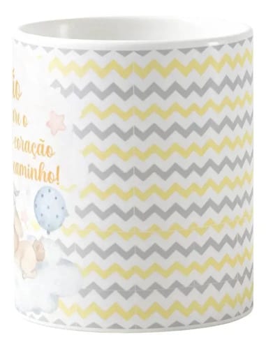 Caneca Surpresa Gravidez Grávida Tio Titio Estou a Caminho