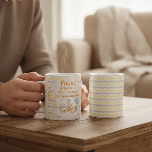 Caneca Presente Criativo Surpresa Revelar Gravidez