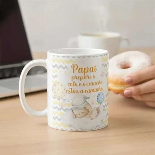 Caneca Presente Criativo Surpresa Revelar Gravidez