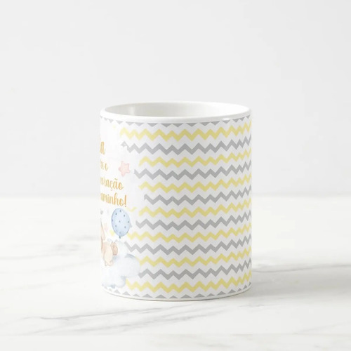 Caneca Surpresa Gravidez Grávida Tia Titia Estou a Caminho