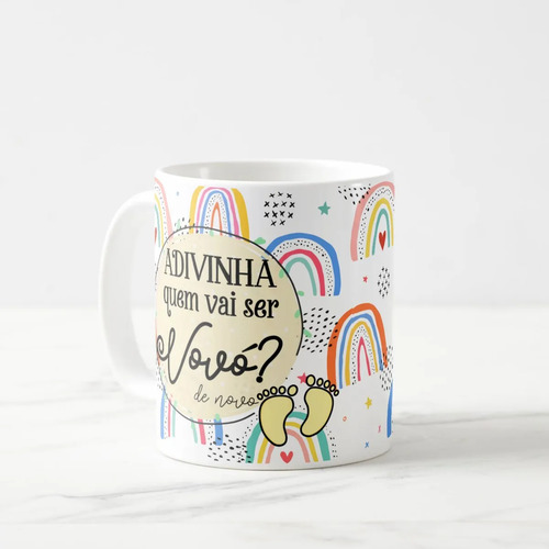 Caneca Presente Surpresa Para Revelar Gravidez - Vovó