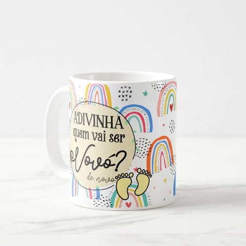 Caneca Presente Surpresa Para Revelar Gravidez - Vovó