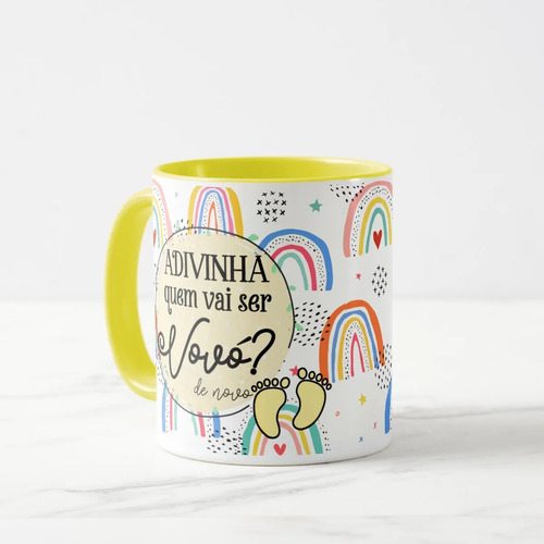 Caneca Presente Para Vovó Revelação De Gravidez