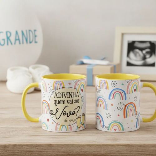 Caneca Presente Para Vovó Revelação De Gravidez