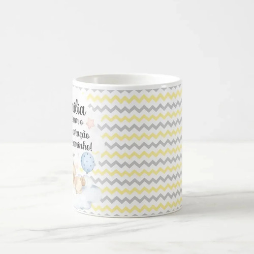 Caneca Surpresa Gravidez Anúncio Família Estou a Caminho