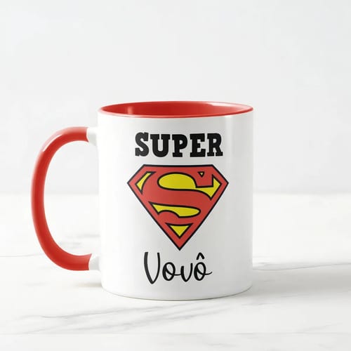 Caneca Divertida de Presente Personalizado para o Super Vovô
