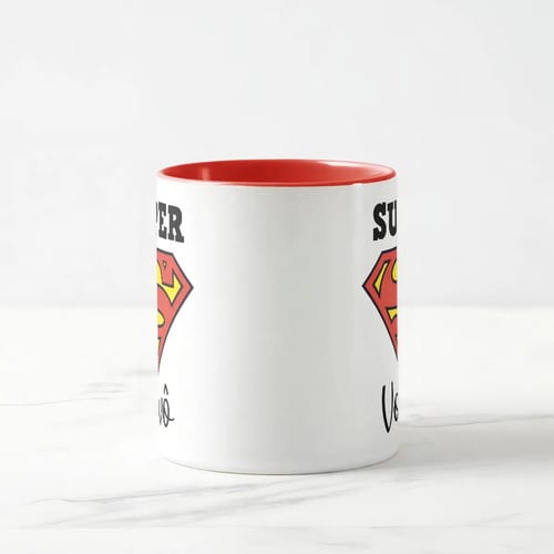 Caneca Divertida de Presente Personalizado para o Super Vovô