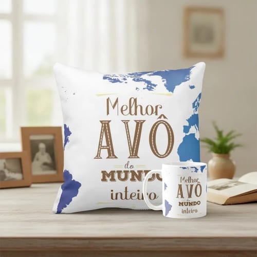 Kit Presente para o Dia dos Pais Melhor Avô do Mundo Inteiro