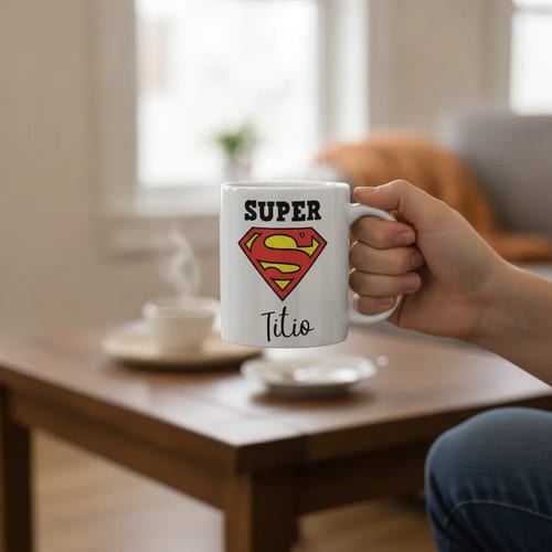 Caneca Divertida de Presente Especial Tio - Super Titio - Família (Tio)