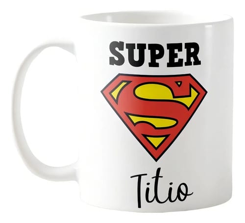 Caneca Divertida de Presente Especial Tio - Super Titio - Família (Tio(a))