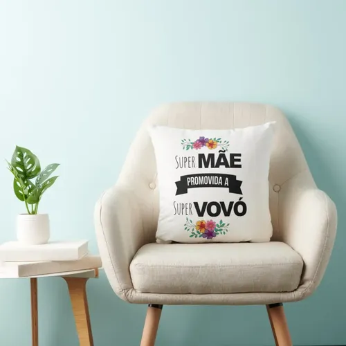 Kit Caneca E Almofada Super Mãe Promovida A Super Vovó