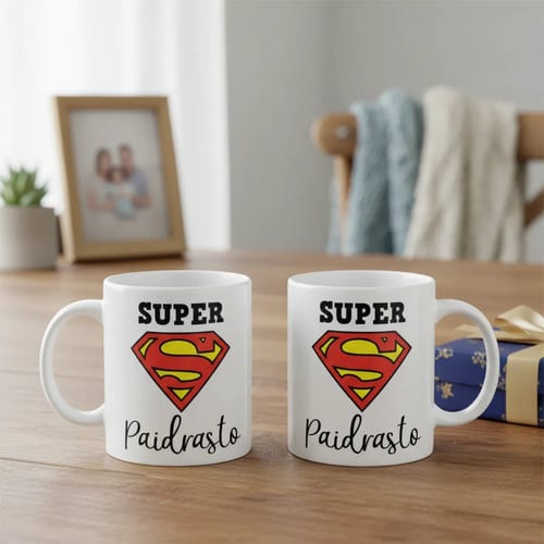 Caneca Padrasto Dia dos Pais Presente para Super Paidrasto - Família (Padrasto)
