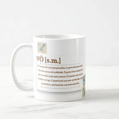 Caneca Avô Presente Significado Vô Dia dos Avôs