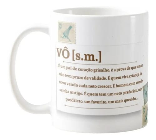 Caneca Avô Presente Significado Vô Dia dos Avôs - Família (Avô)