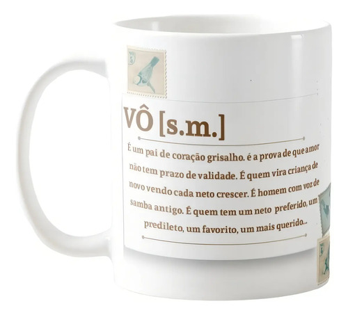 Caneca Presente Para O Dia Dos Pais Significado Vô Avô - Família (Avó/Avô)