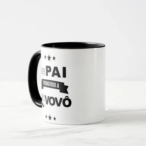 Caneca Presente Criativo Revelação Para Pai Promovido A Vovô