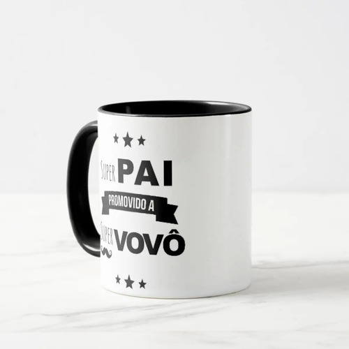 Caneca Presente Criativo Revelação Para Pai Promovido A Vovô