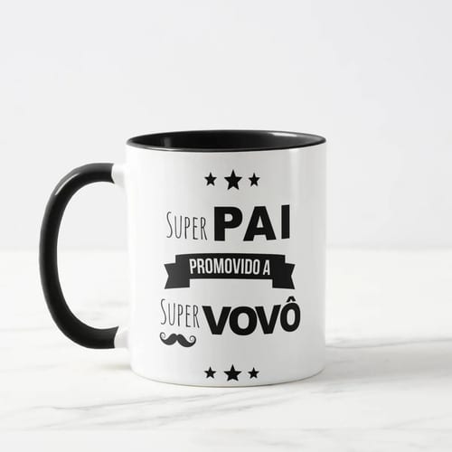 Caneca Presente Criativo Revelação Para Pai Promovido A Vovô