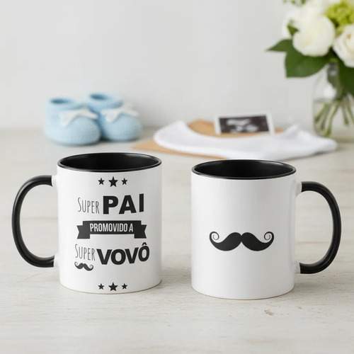 Caneca Presente Criativo Revelação Para Pai Promovido A Vovô - Anúncio de Gravidez (Avô)
