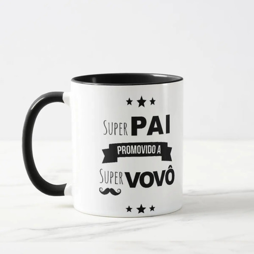Caneca Presente Criativo Revelação Para Pai Promovido A Vovô