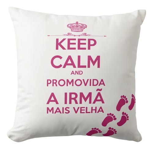 Almofada Anúncio de Gravidez Promovida a Irmã Mais Velha - Anúncio de Gravidez (Irmã)