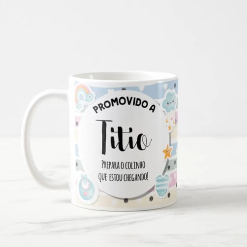 Caneca Presente Criativo Revelação De Gravidez Para Titio