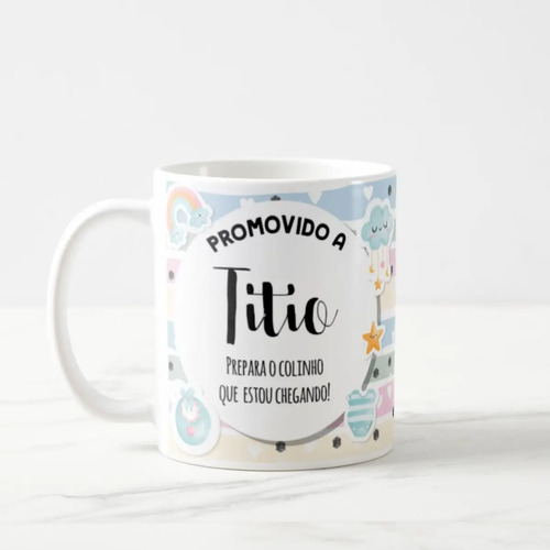 Caneca Presente Criativo Revelação De Gravidez Para Titio