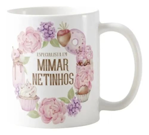 Kit Avó Presente para Vovó Presente Caneca e Almofada Vó Vo