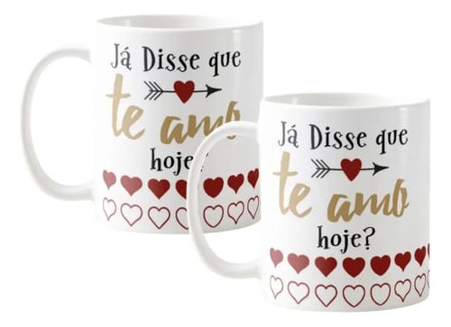Kit Canecas Romântico Para Casal Amor Pronta Entrega - Outros (Casal)