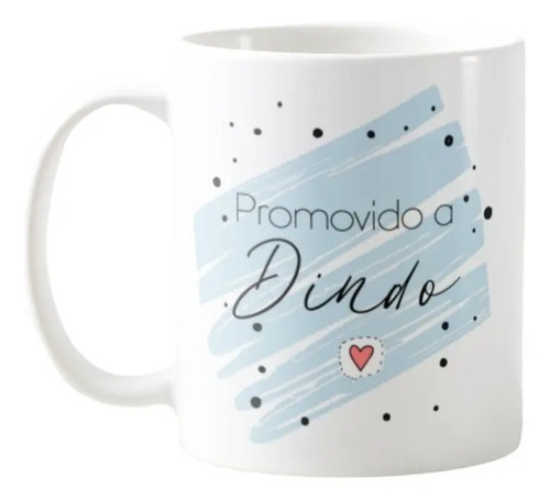 Kit Promovidos a Dindos 2 Canecas Padrinhos Dindo e Dinda