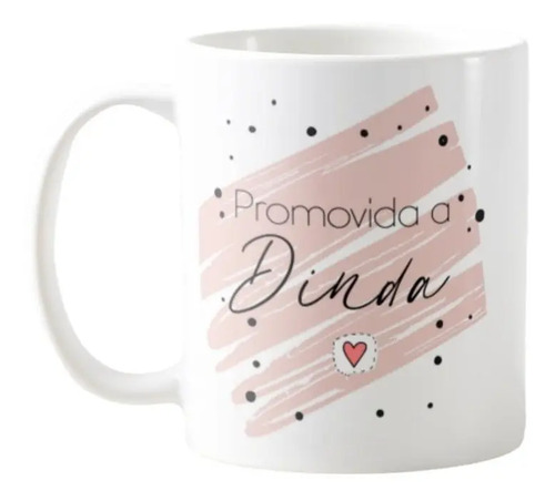 Kit Promovidos a Dindos 2 Canecas Padrinhos Dindo e Dinda