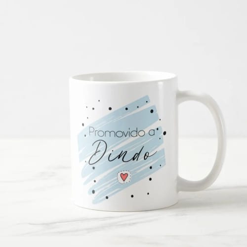 Kit Promovidos a Dindos 2 Canecas Padrinhos Dindo e Dinda