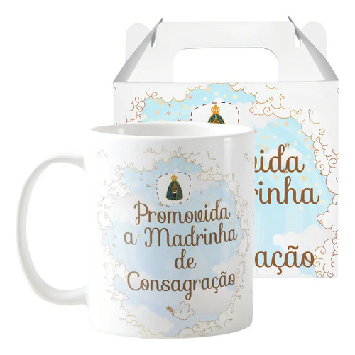 Caneca Personalizada Madrinha de Consagração Xicara Batizado