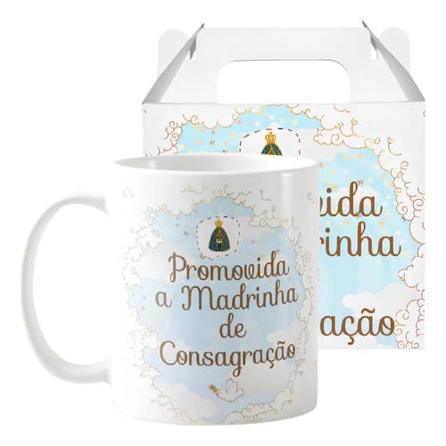 Caneca Personalizada Madrinha de Consagração Xicara Batizado