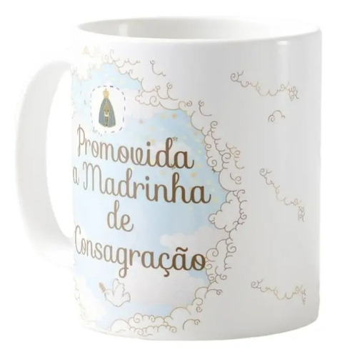 Caneca Personalizada Madrinha de Consagração Xicara Batizado