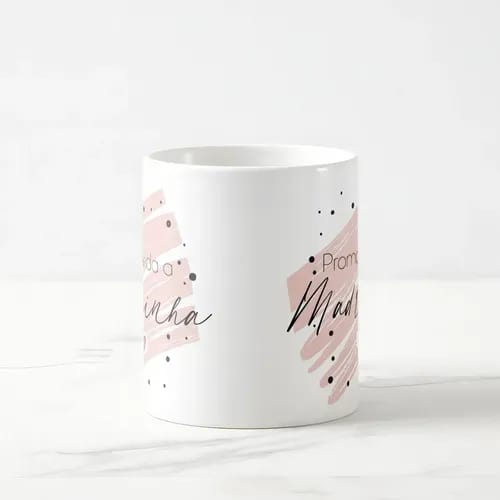 Caneca Convite para Madrinha Batizado Crisma Casamento